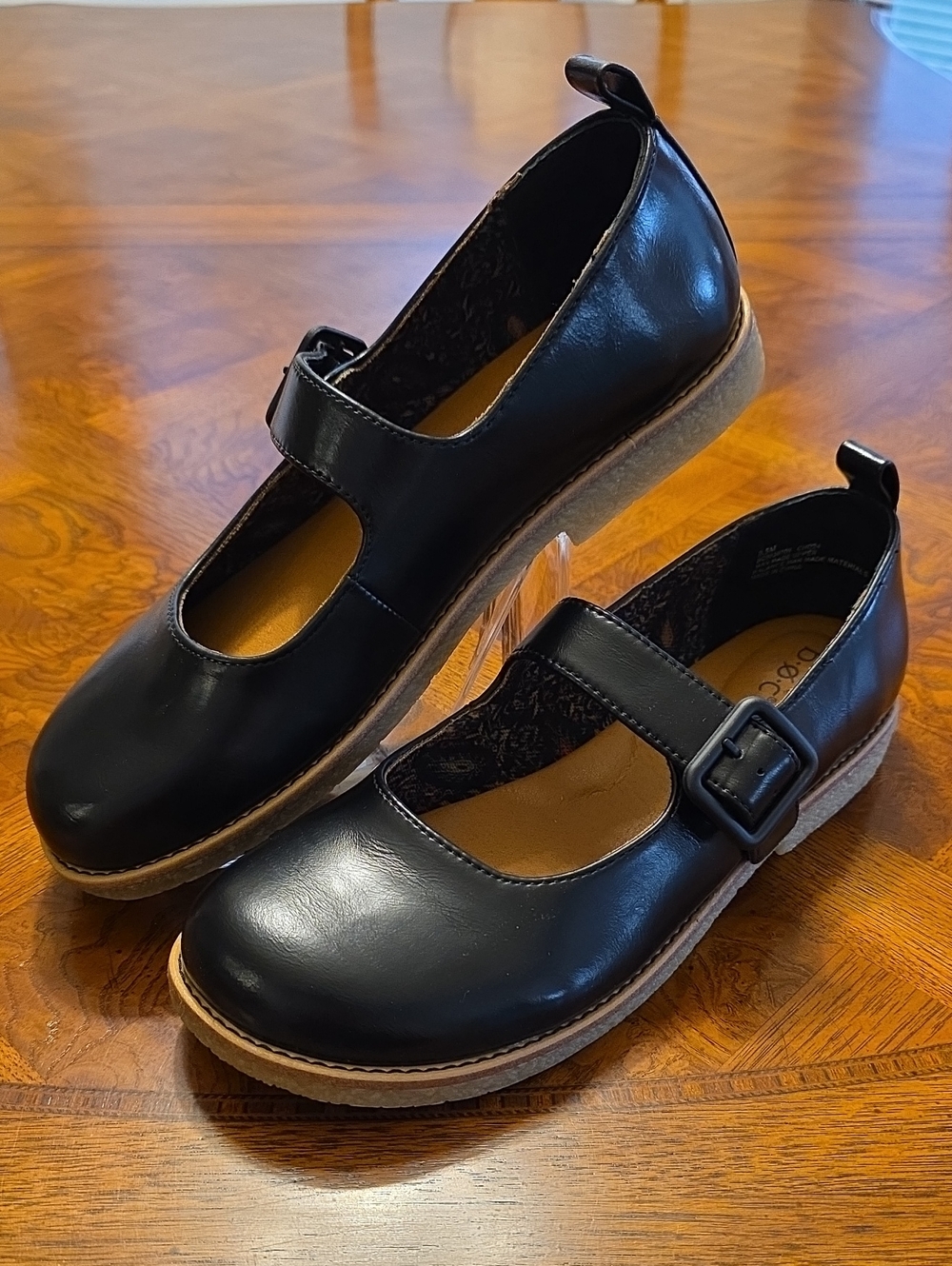 b.o.c. Born Concept Lara Mary Jane Flats Black Shoes Women's Size 9.5 M - NEW